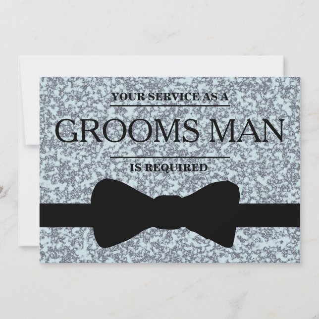 Invitación Se Solicita Su Servicio como Padrino de Boda (Anverso)