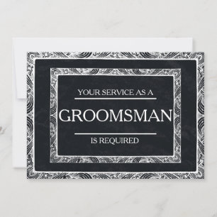 Invitación Se Solicita Su Servicio como Padrino de Boda