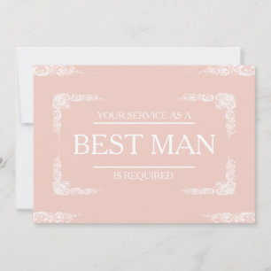 Invitación Se Solicita Su Servicio como Padrino de Bodas en