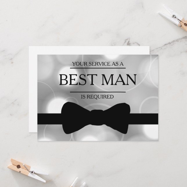 Invitación Se Solicita Su Servicio como Padrino de Bodas en (Anverso/Reverso In Situ)