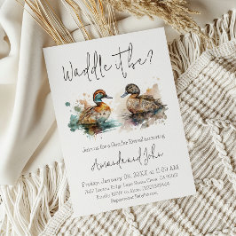 Invitación Se trata de cazar la revelación de género del pato