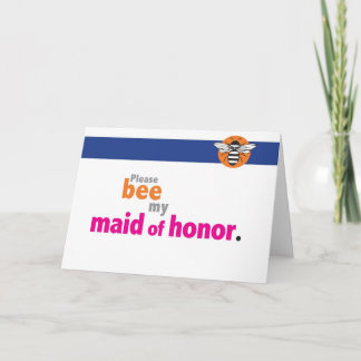 Invitación Sea mi criada del honor