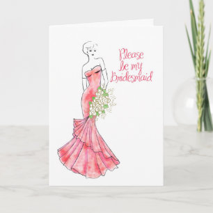 Invitación sea mi dama de honor