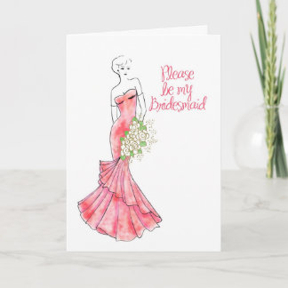 Invitación sea mi dama de honor