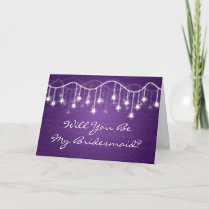 Invitación Sea mis estrellas que rielan de la dama de honor