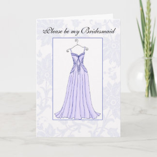 Invitación Sea por favor mi lavanda de la dama de honor