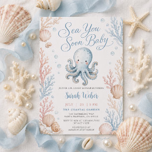 Invitación Sea You Soon Baby Shower