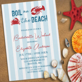 Invitación Seafood Boil Bachelorette Party
