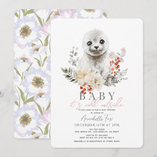 Invitación Seal Baby It's Cold Outside Baby Shower
