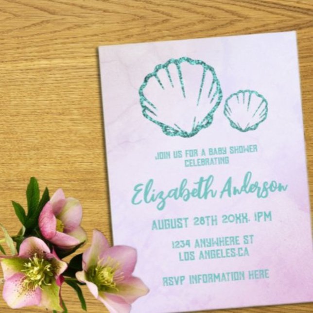 Invitación Seashell Baby Shower (Subido por el creador)