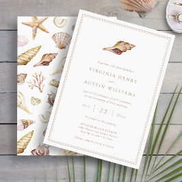 Invitación Seashell Boda