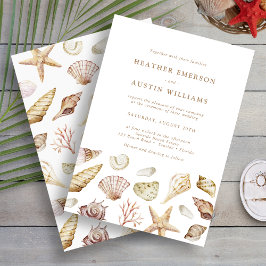 Invitación Seashell Boda