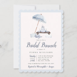 Invitación Seaside Beach Bridal Brunch Shower 