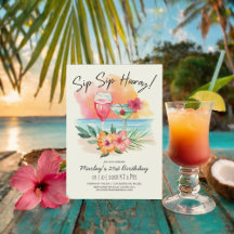 Seaside Sippin | Sip Sip Tropical Cumpleaños