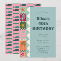 Seaside Soiree BIRTHDAY PARTY Moderno PERSONALIZAD