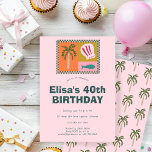 Invitación Seaside Soiree Moderna Cute PERSONALIZADO Fiesta d<br><div class="desc">Perfecta tarjeta para una invitación divertida. ¡La mano hizo arte para ti! Perfecto para un cumpleaños de playa junto al mar u otra celebración. ¡TODO PERSONALIZABLE! Haga clic en "Personalizar" para editar el texto. Haga clic en "editar usando la herramienta de diseño" para ajustar las fuentes, colores y colocaciones y...</div>