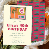 Seaside Soiree Moderna Cute PERSONALIZADO Fiesta d