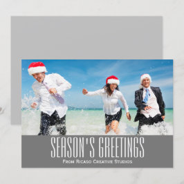 Invitación Seasons Greetings Corporate Holiday Photo