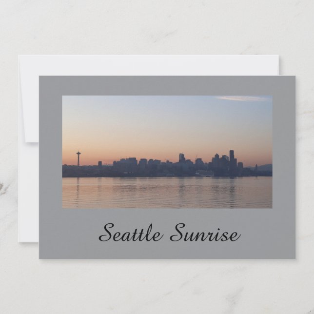 Invitación Seattle Sunrise (Anverso)