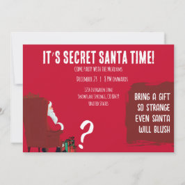 Invitación Secret Santa Party – Funny Invitation Card