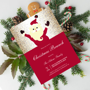 Invitación Secret Santa Villancicos Divertidos HO HO Fiesta d