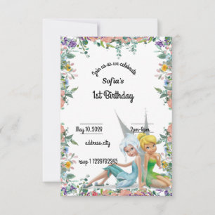 Invitación secreto de las alas 1er cumpleaños