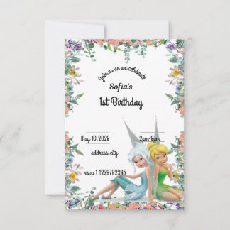 Invitación secreto de las alas 1er cumpleaños