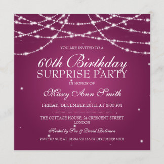 Invitación Secuencia de la fiesta de cumpleaños de la