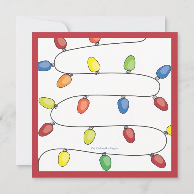 Invitación Secuencia del árbol de navidad de la celebración (Anverso)