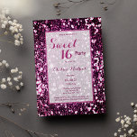 Invitación Secuencia moderna de moda femenina violeta rosa du<br><div class="desc">Elegante y moderno secuela de lujo estilo purpurina violeta y rosa dulce Sweet 16 Invitation. Esta elegante y sofisticada invitación a la fiesta de 16 años es perfecta para un chica elegante y sofisticado. Este diseño es perfecto para un evento fiesta moderno y elegante. Personalizar este diseño con su propio...</div>