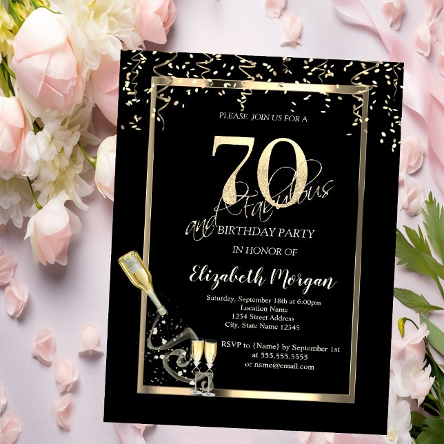 Invitación Secuencias de oro, botella de vidrio de vino 70 cu (Subido por el creador)
