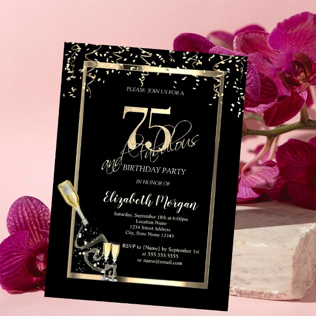 Invitación Secuencias de oro, botella de vidrio de vino 75 cu (Subido por el creador)