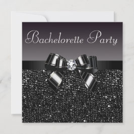 Invitación Secuencias impresas, Bow & Diamond Bachelorette Pa