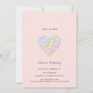 Invitación Secuencias que desgarran el cumpleaños del corazón