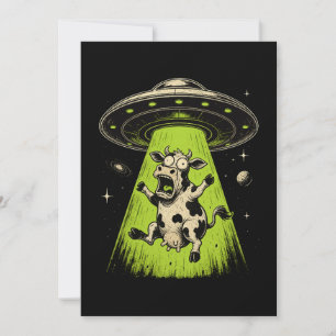Invitación Secuestro de vaca alienígena Weirdcore Surrealista