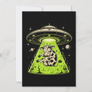 Invitación Secuestro de vaca alienígena Weirdcore Surrealista