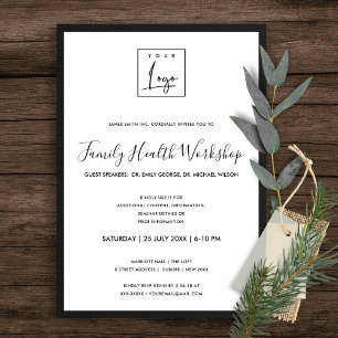 INVITACIÓN SEDAS NEGRAS Y BLANCAS CON TU LOGO EVENTO DE GALA 