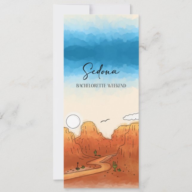Invitación Sedona Weekend (Anverso)