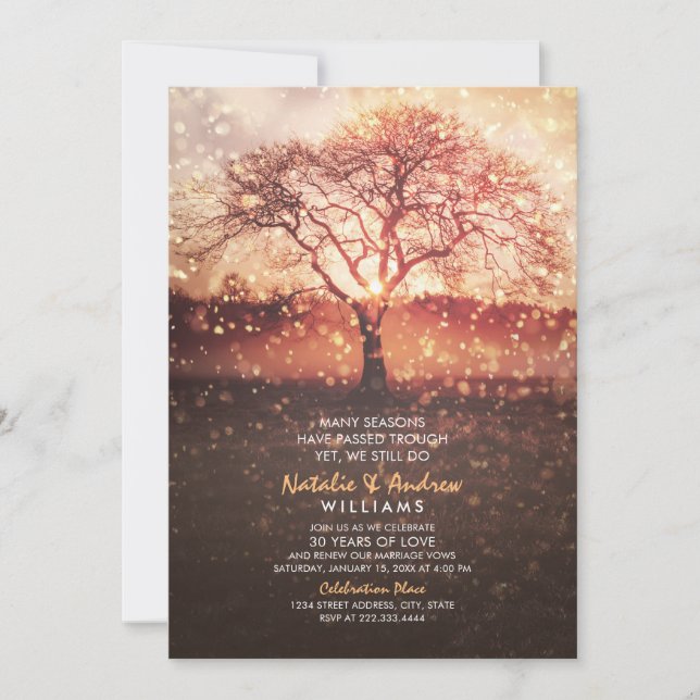 Invitación Seguimos cumpliendo 30 años de Boda por razones de (Anverso)