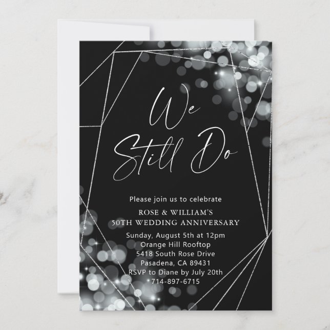 Invitación Seguimos cumpliendo 50 años de Boda (Anverso)