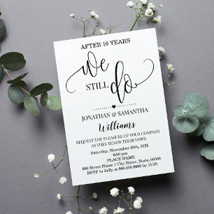 Invitación Seguimos cumpliendo el Aniversario del Boda Minima