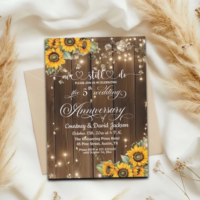 Invitación Seguimos haciendo 5° Aniversario Boda (Subido por el creador)