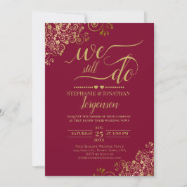 Invitación Seguimos Haciendo Elegante Renovación Del Voto De 
