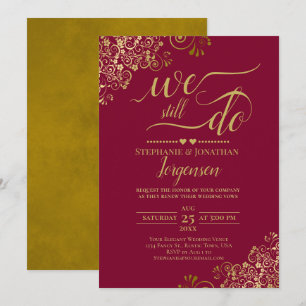 Invitación Seguimos Haciendo Elegante Renovación Del Voto De