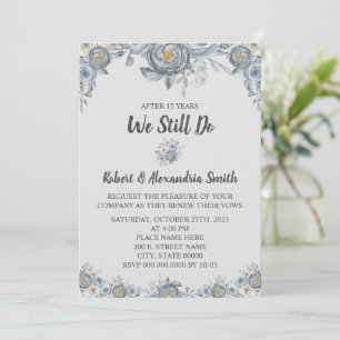 Invitación Seguimos haciendo gris de renovación del aniversar