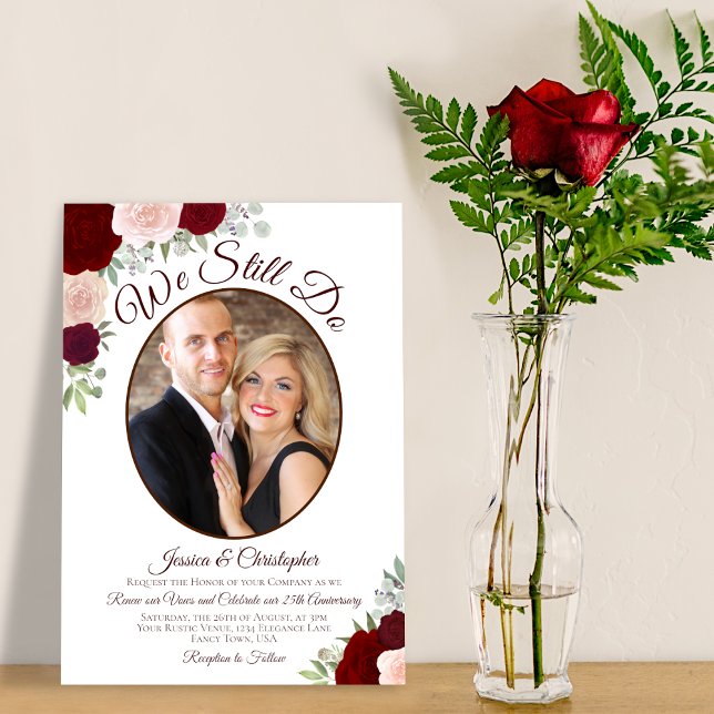 Invitación Seguimos Haciendo Rosas Rojas Y Rosadas Y Renovaci (Subido por el creador)
