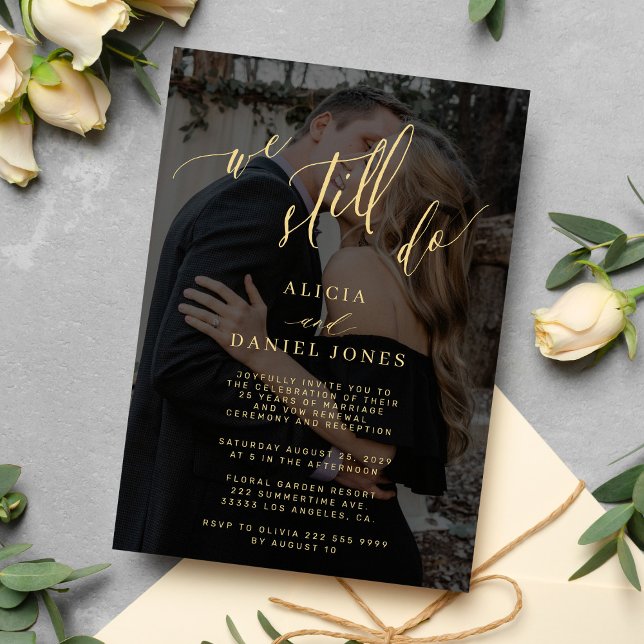 Invitación Seguimos prometiendo la renovación del elegante an (Subido por el creador)