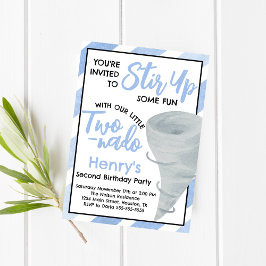 Invitación Segunda Intención del Partido de Cumpleaños de Dos