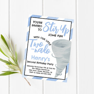 Invitación Segunda Intención del Partido de Cumpleaños de Dos