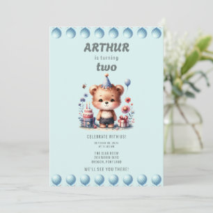 Invitación Segundo cumpleaños de Arthur